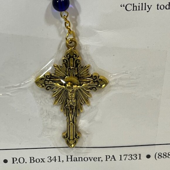 Rosary Beads Prayer Card Incredible Miracle US Marine Saved by St Michael - Picture 6 of 8